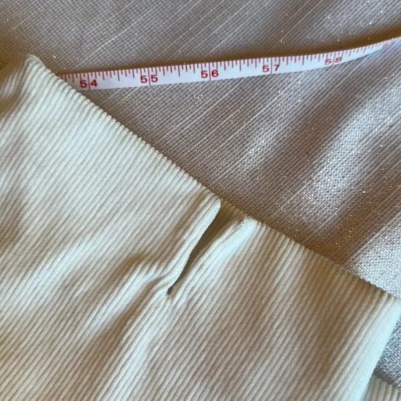 Piazza Sempione Audrey white Corduroy Pants Sz 48. 10 US - Picture 4 of 8